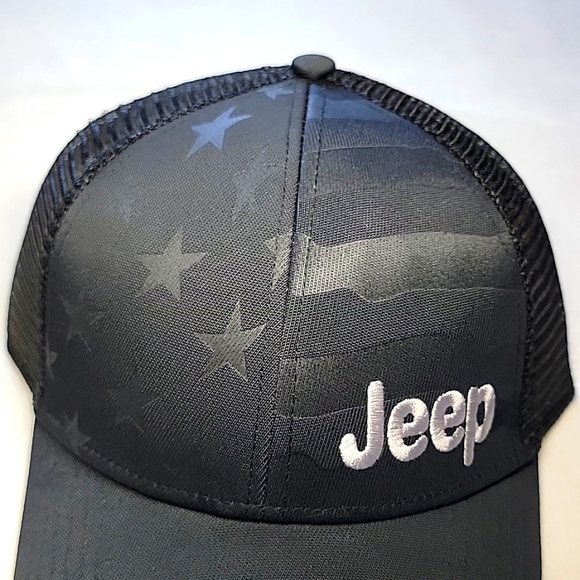 Jeep Brand Trucker Hat With USA Flag πΊπΈ Detail β|||||||β - Picture 3 of 8